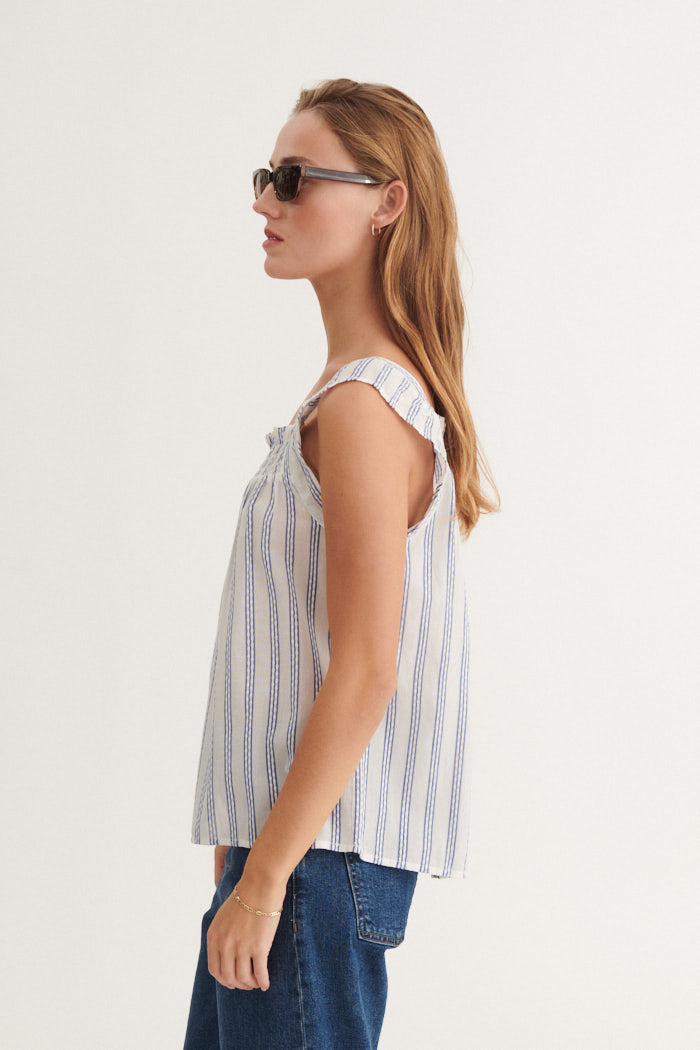 Basic Apparel Ada Top Toppe 781 True navy / whisper white